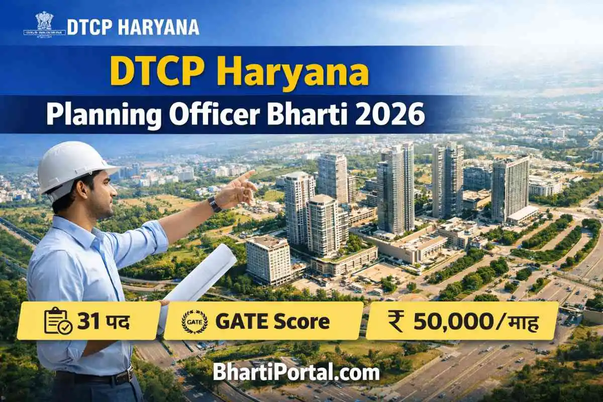 DTCP Haryana Planning Officer Bharti 2026