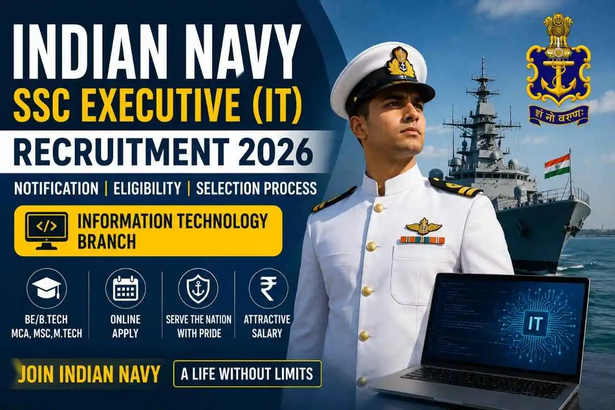 Indian Navy SSC Executive IT Recruitment 2026 feature image