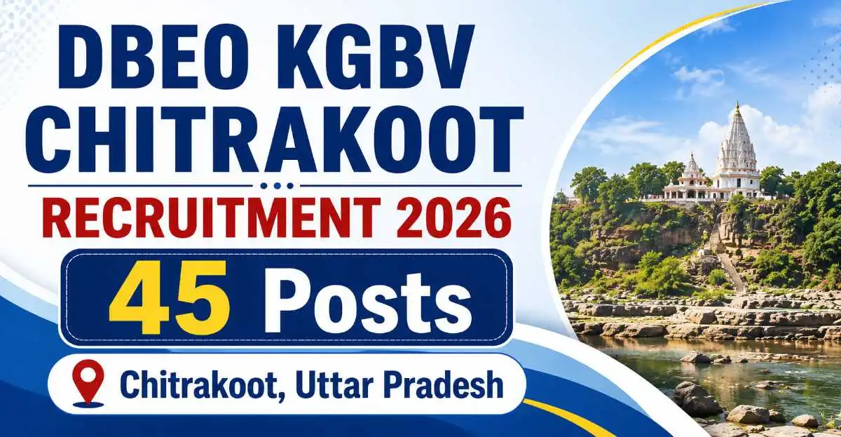 DBEO KGBV Chitrakoot Recruitment 2026